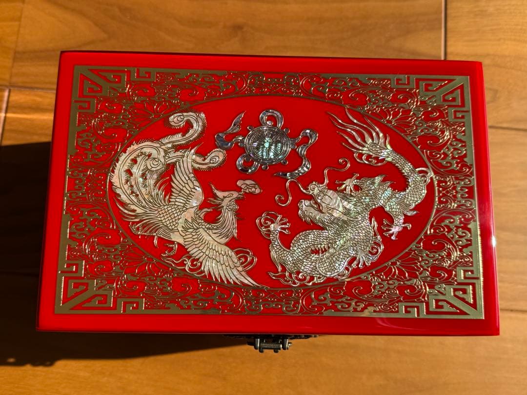 【新品未使用】ジュエリーボックス 漆器 宝石箱 小物入れ アンティーク