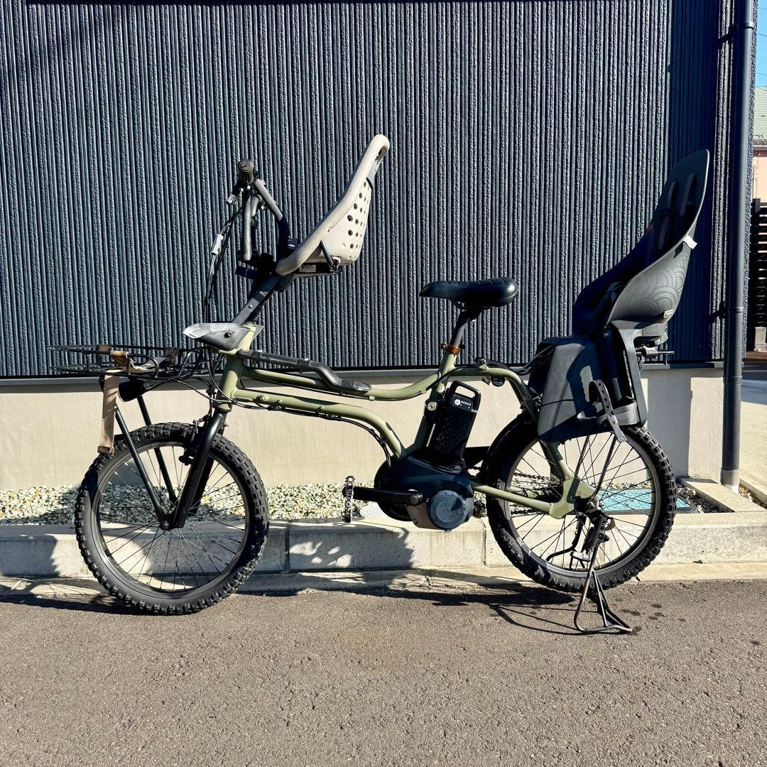Panasonic ez カスタム　電動アシスト自転車 前後チャイルドシート付き