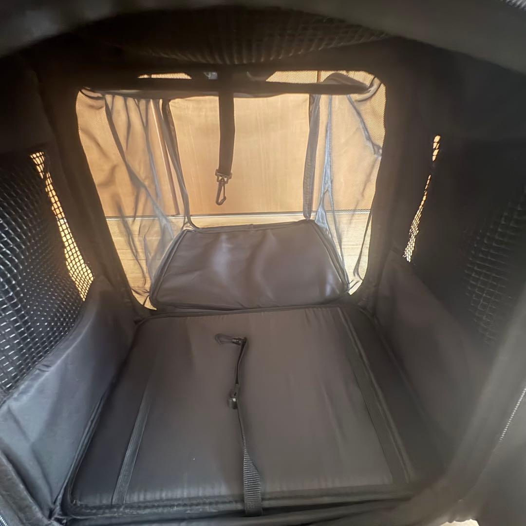 リュック キャリーケース ペット バックパック 拡張　マンダリンブラザーズ　黒