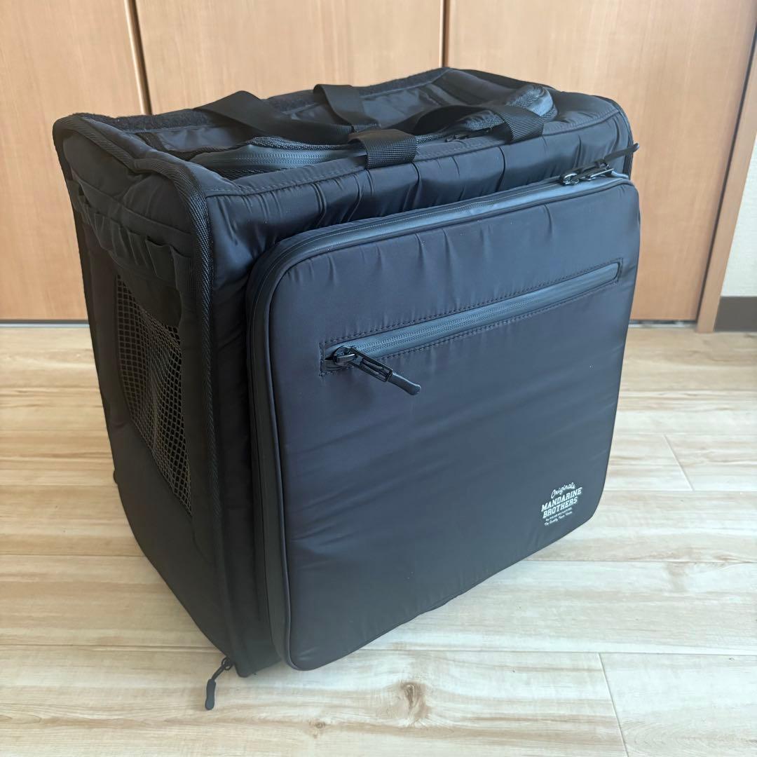 リュック キャリーケース ペット バックパック 拡張　マンダリンブラザーズ　黒