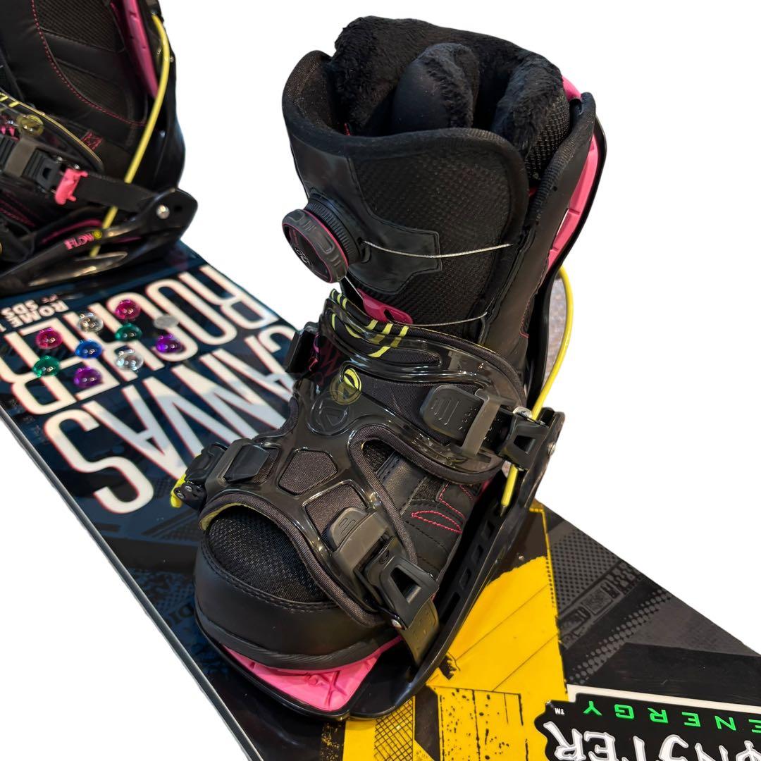 レディーススノーボードセット　headBOAブーツ　22.5cm ROMESDS