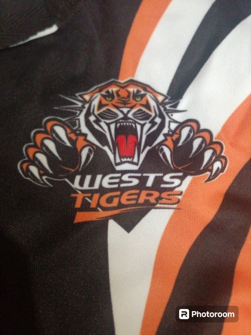 オーストラリアラグビーリーグ、ウエストタイガースジャージ　Sサイズ(実質M～L)