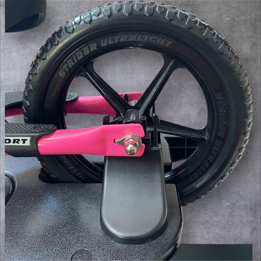 新品　STRIDER ストライダースポーツ ピンク 12インチ ロッキングベース