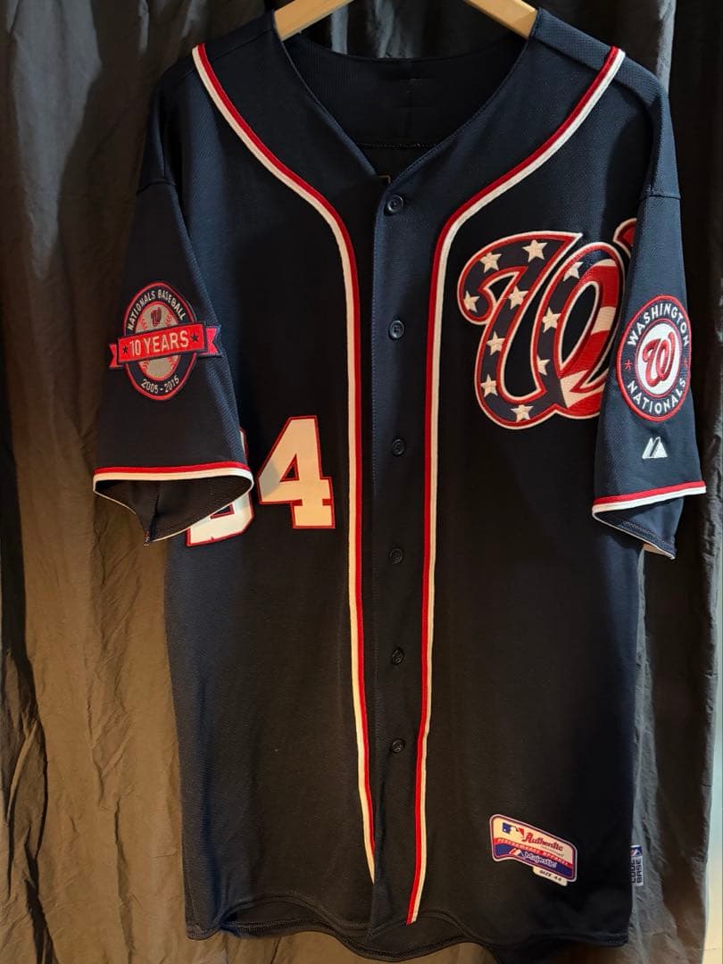 マジェスティック　MLB ナショナルズ　ハーパー　オーセンティック　ユニフォーム