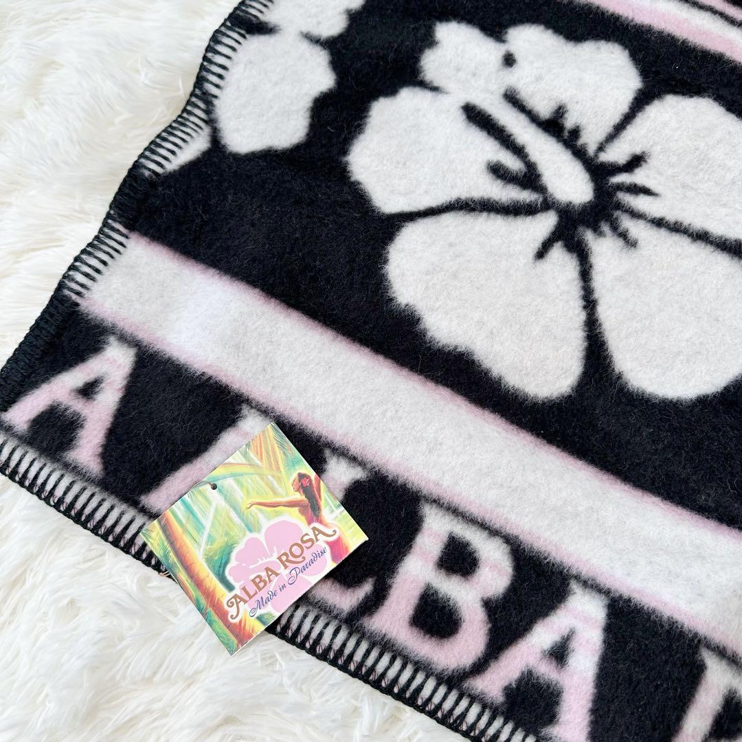 【新品未使用タグ付き】ALBA ROSA アルバローザ ウールブランケット 総柄