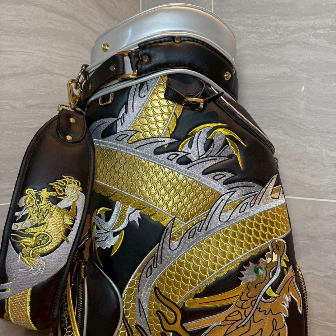 激レア　広田ゴルフ　生鉄　龍　キャディバッグ　3点式　9.0型