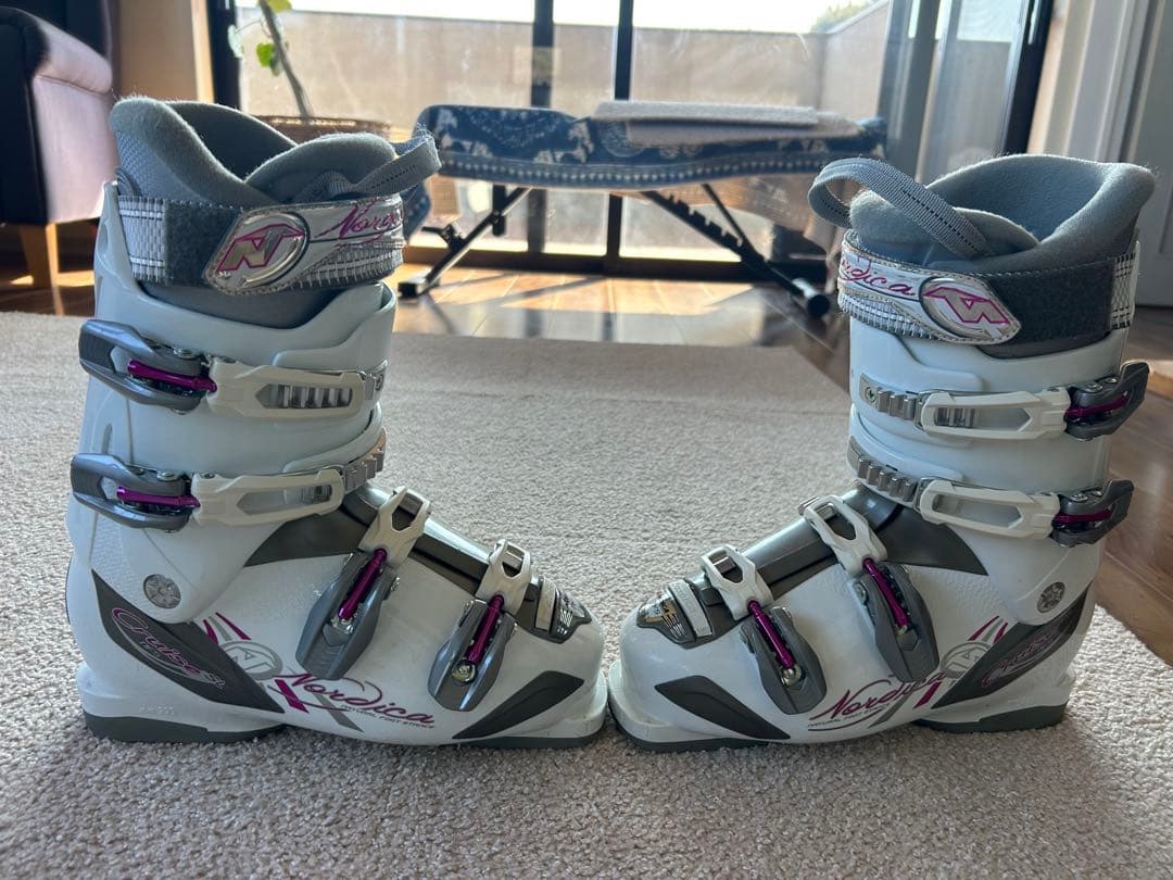 Nordica 女性用 25cm スキーブーツ ホワイト/グレー