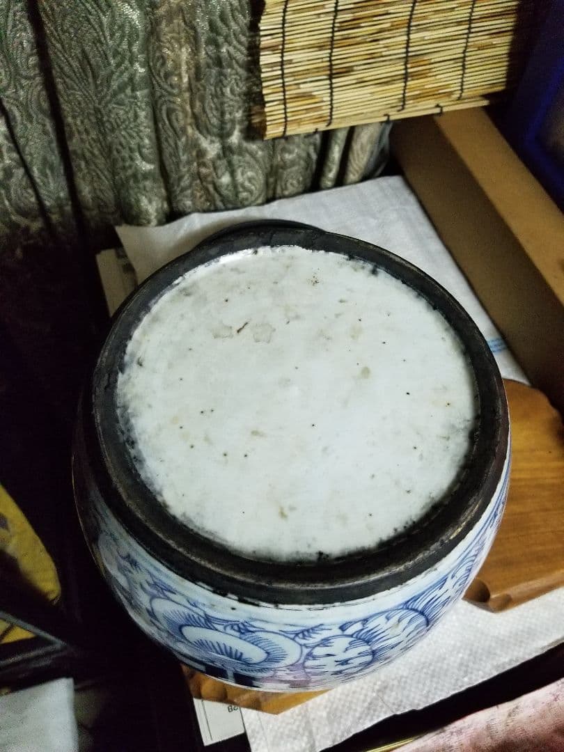 染付 中国 古美術 古玩 葉茶壺です