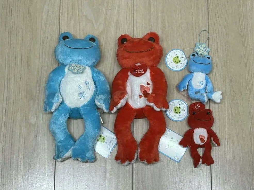 【かえるのピクルス】ぬいぐるみ ビーンドール/ストラップ
