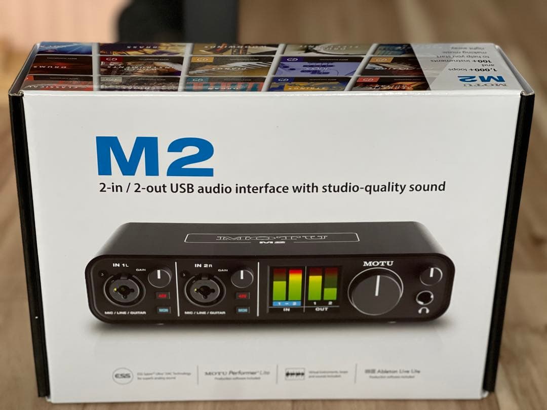 MOTU M2 オーディオインターフェイス（中古・美品）