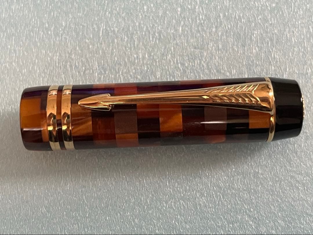 【希少】パーカー　デュオフォールド　センテニアル　チェックアンバーGT