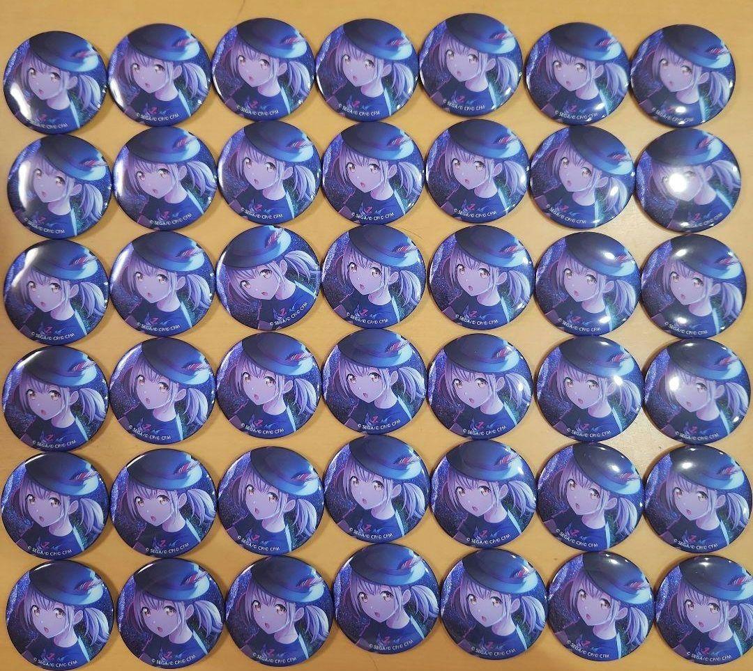 プロセカ　小豆沢こはね　グリッター缶バッジ　42個　25.A