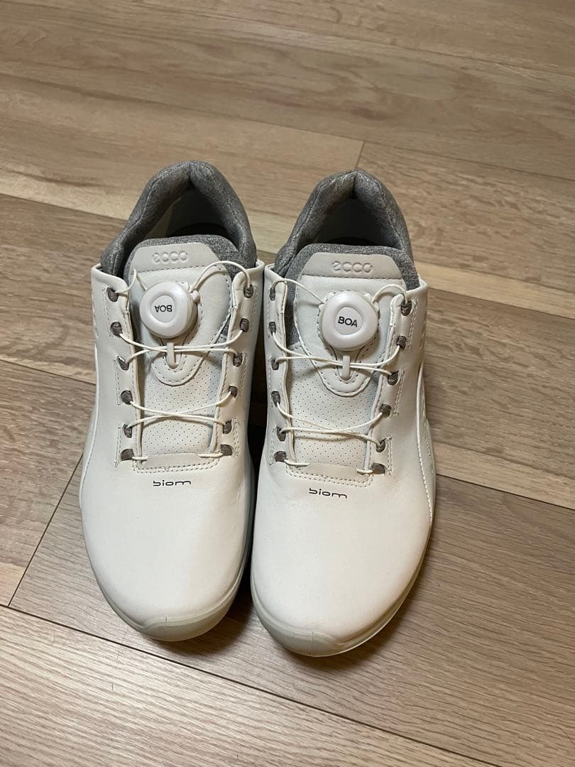 ecco biom ゴルフシューズ ホワイト BOA