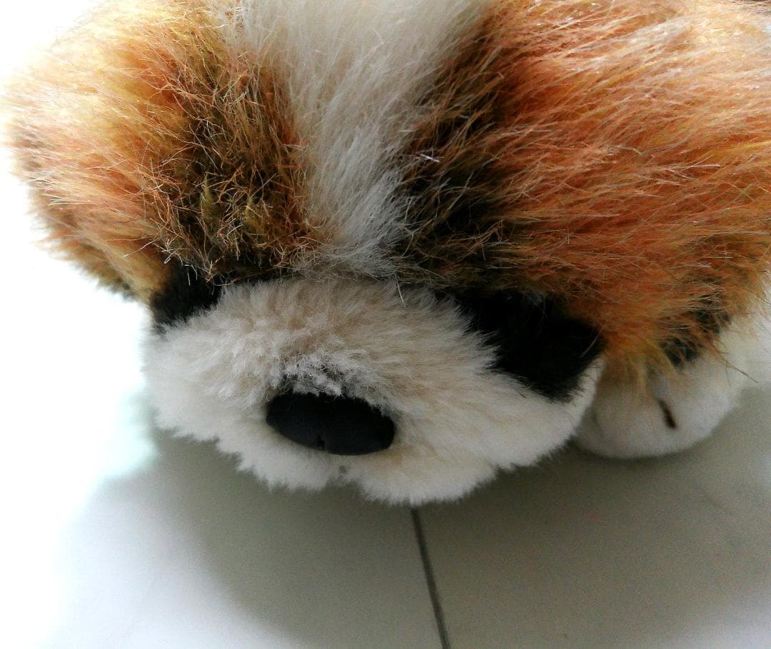 オリエンタルトーイ　セントバーナード子犬　ぬいぐるみ　当時もの　日本製