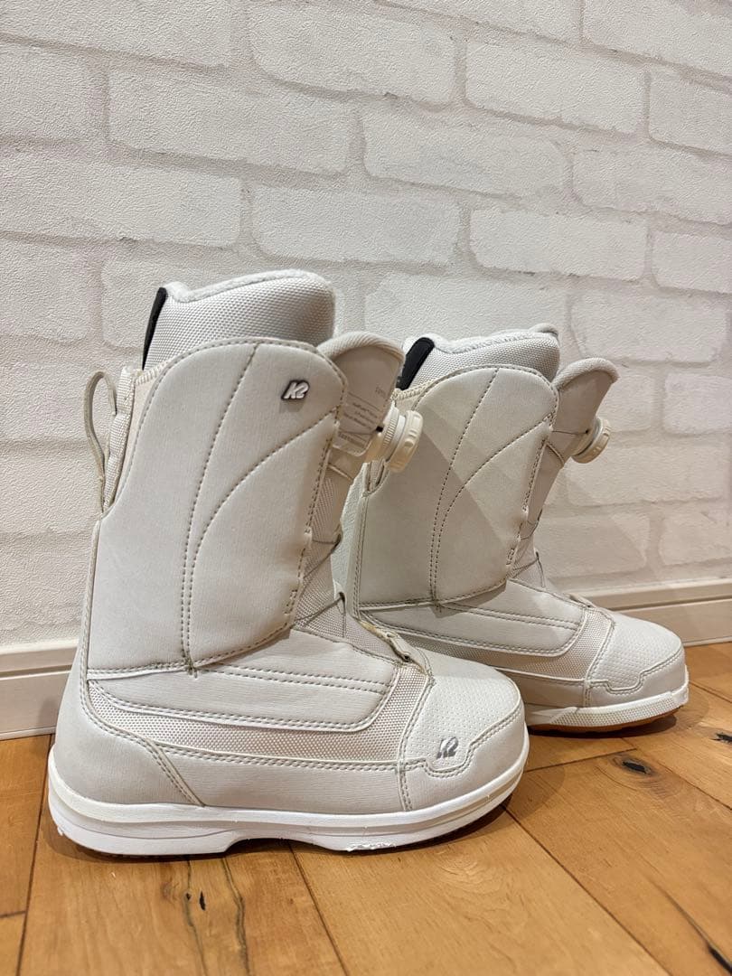 K2 ピュアホワイト スノーボードブーツ　22cmレディース