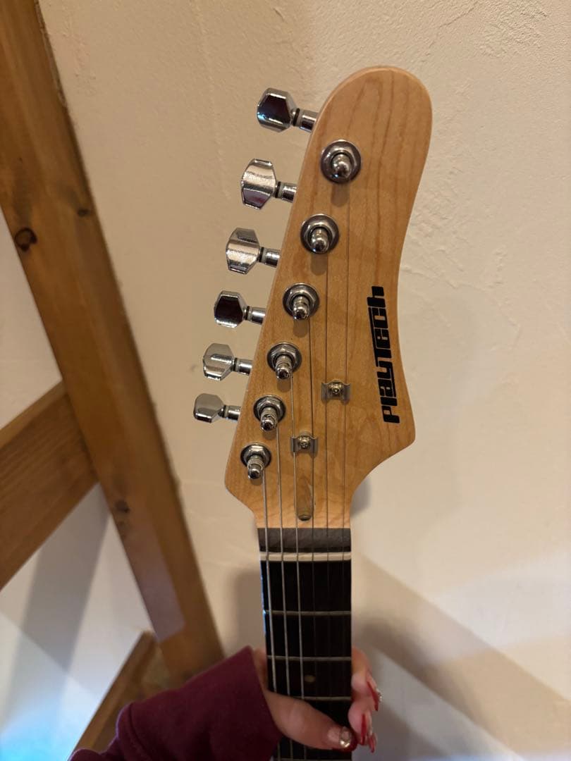 パープル テレキャスタータイプ エレキギター