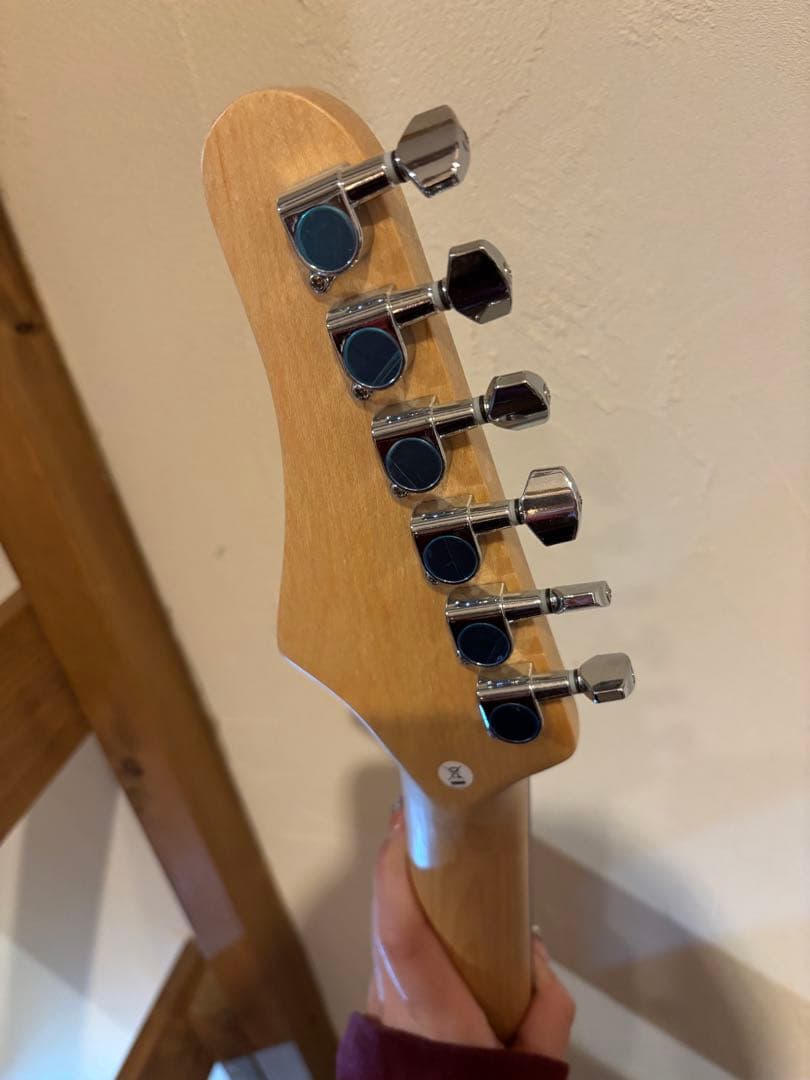 パープル テレキャスタータイプ エレキギター