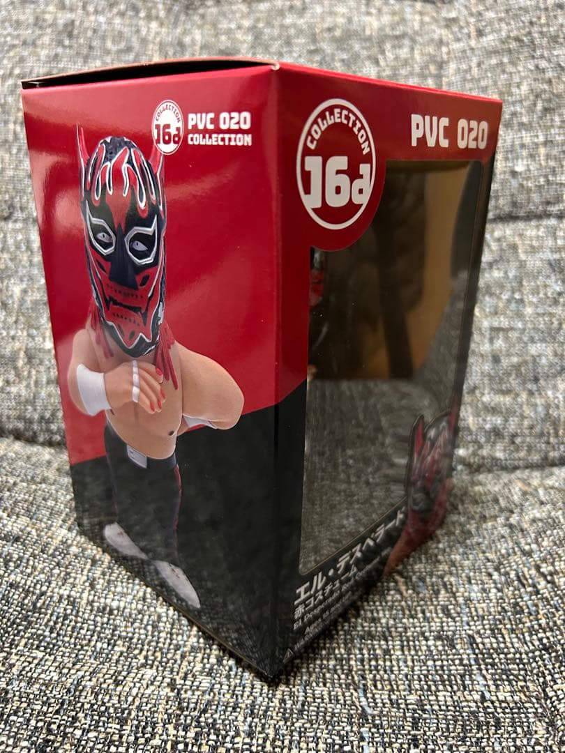 16dソフビコレクション ★新日本プロレス エル・デスペラード 赤コスチューム