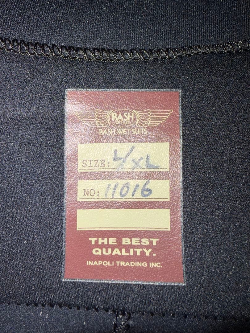 km6、ウエットスーツセミドライRASH ブラック1回着用