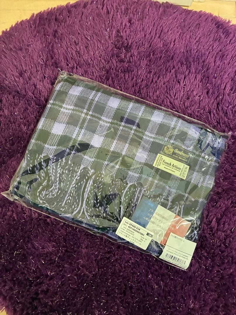 【新品】サンフレッチェ広島　フランス製チェックストール　完売品