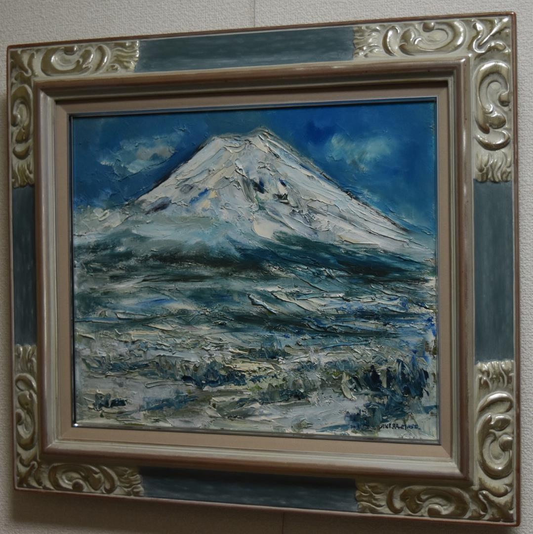 ★特選作品　絵画・洋画・真作　　富士(冬)　作品