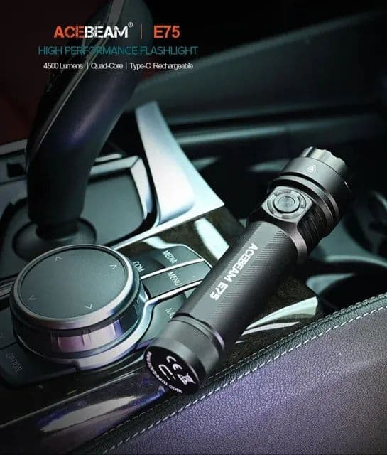 最終値下げAcebeam E75懐中電灯高CRI 5000K -3000ルーメン