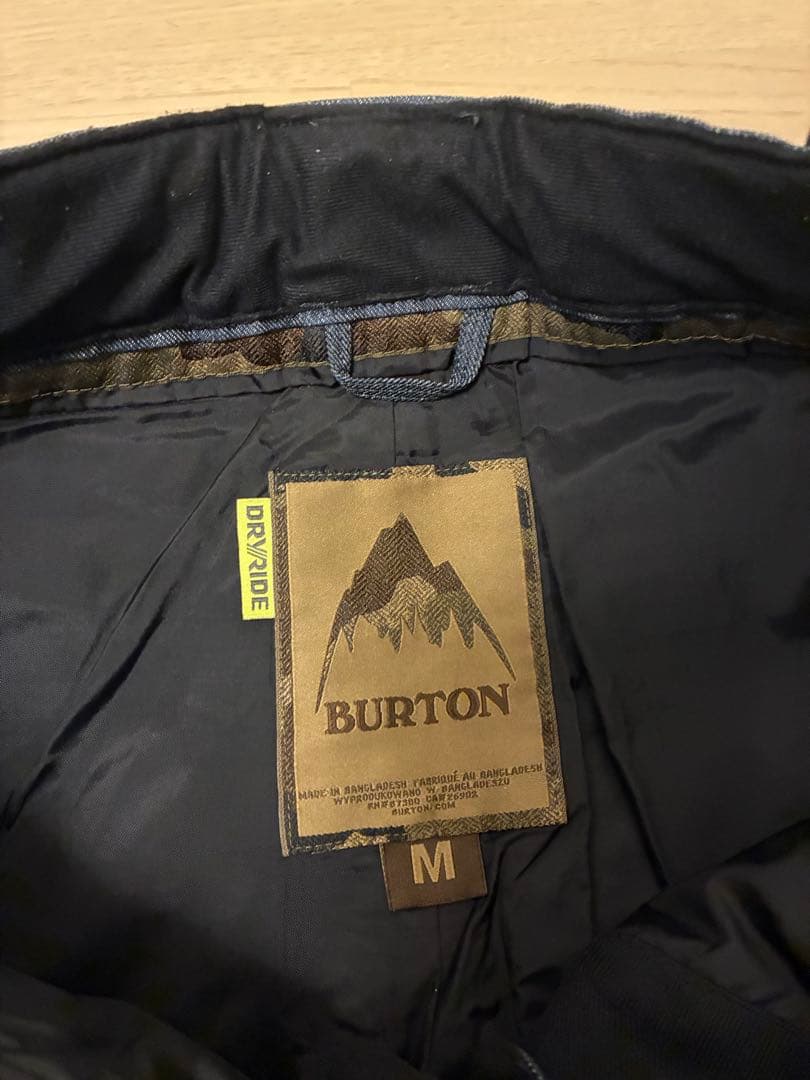 BURTON スノーボードパンツ デニム　雪作業
