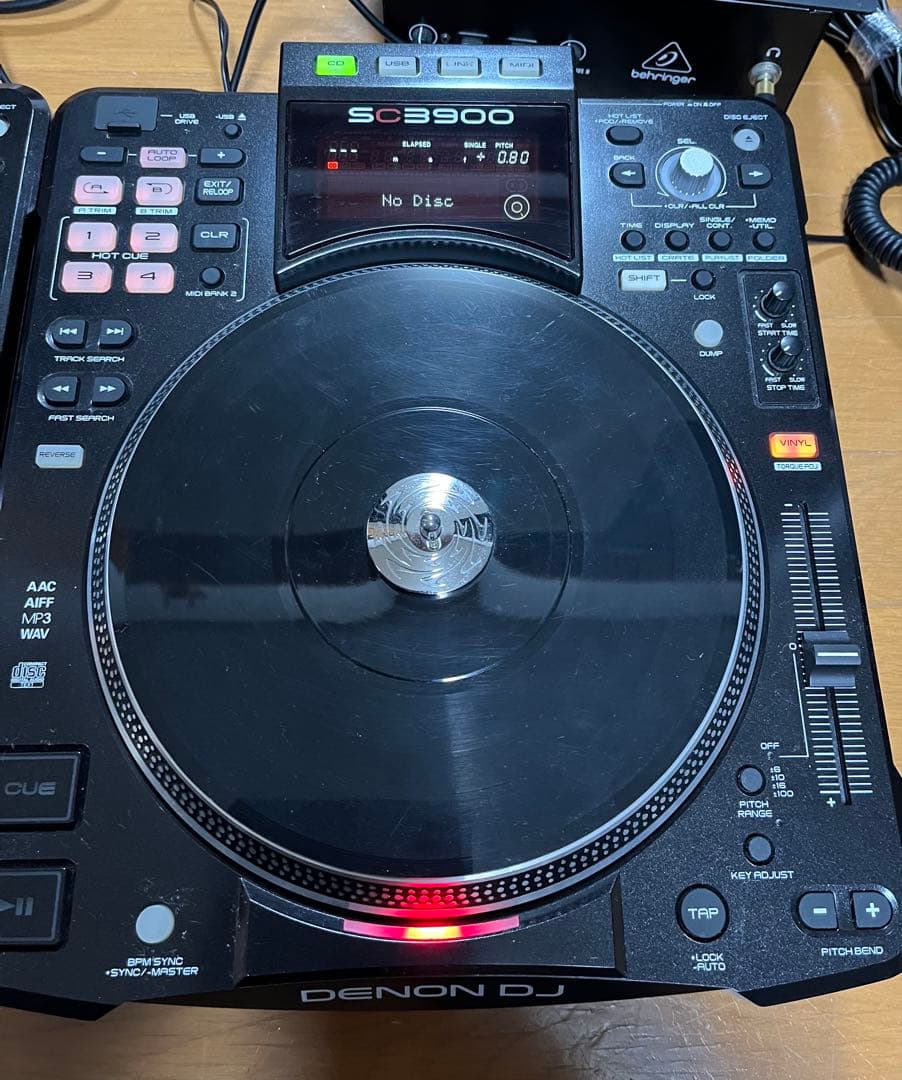 ジャンク扱い　DENON DJ SC3900 ターンテーブル 2台セット
