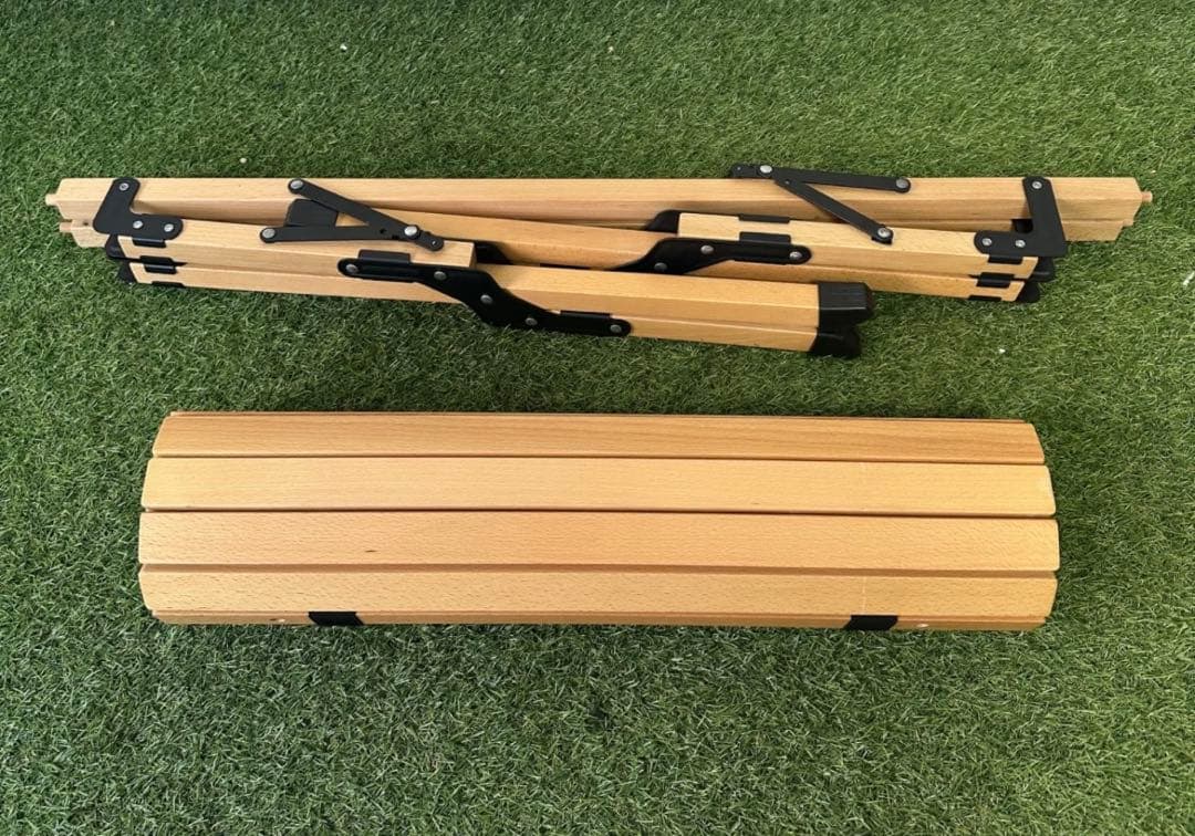 Hilander ウッドロールトップテーブル　120センチ