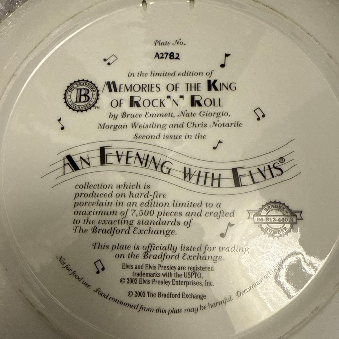 Elvis Presley エルヴィス 限定7500枚　プレート2 22K