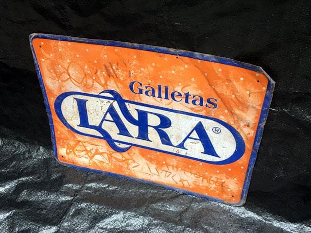 メキシコ ビスケット Galletas LARA 看板 ヴィンテージ 入手困難品