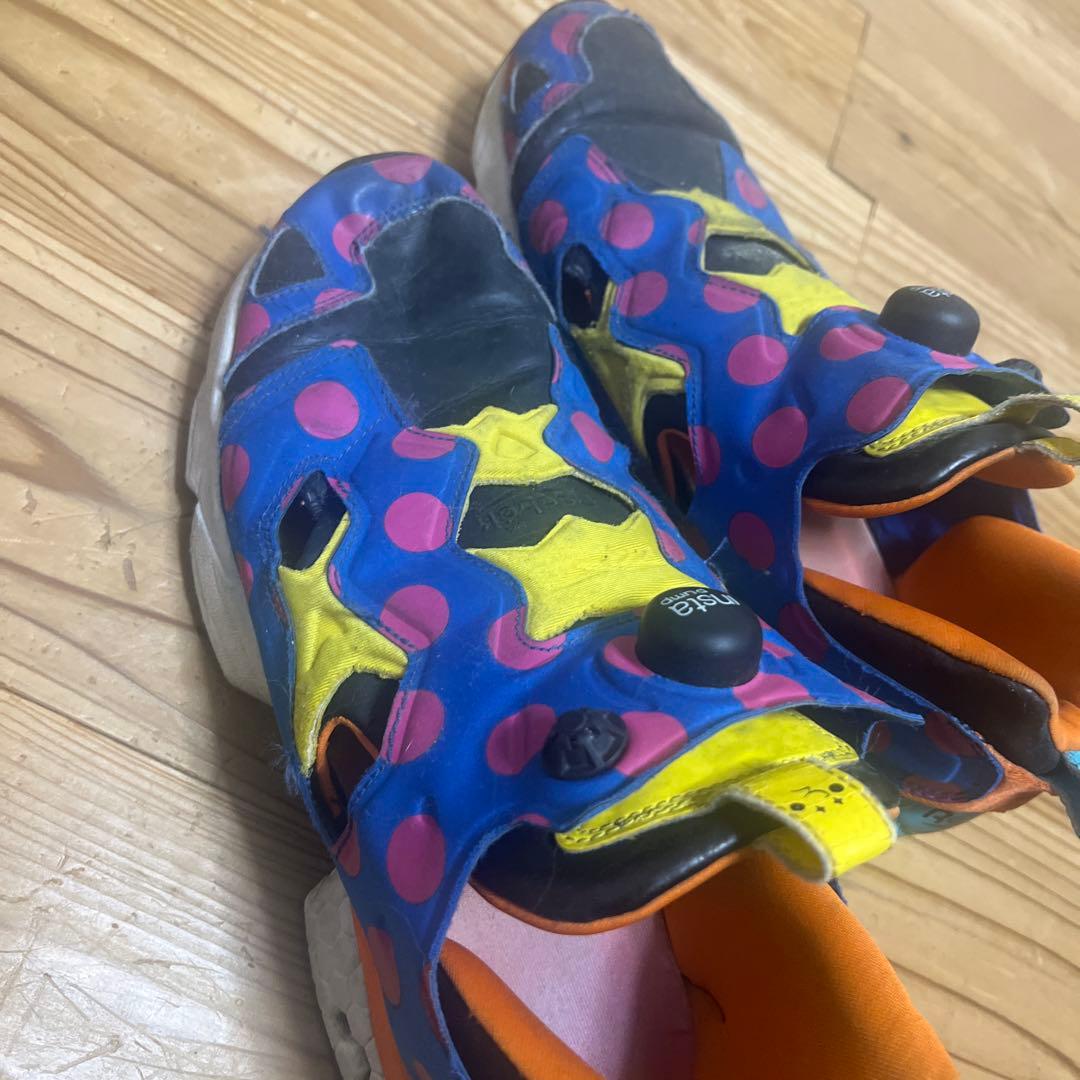 Reebok ポルカドット スリッポンシューズ　y2k 奇抜ファション