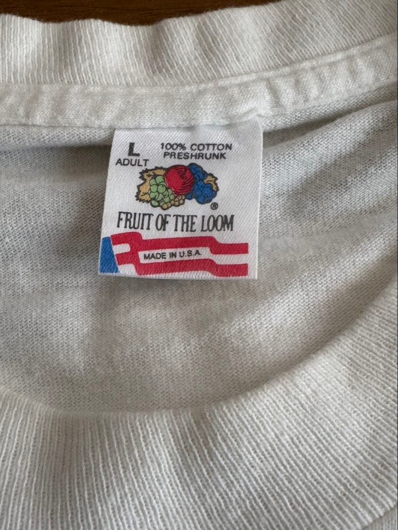 AKIRA Tシャツ L.ホワイト.フルーツタグ.1980.コピーライト.当時物