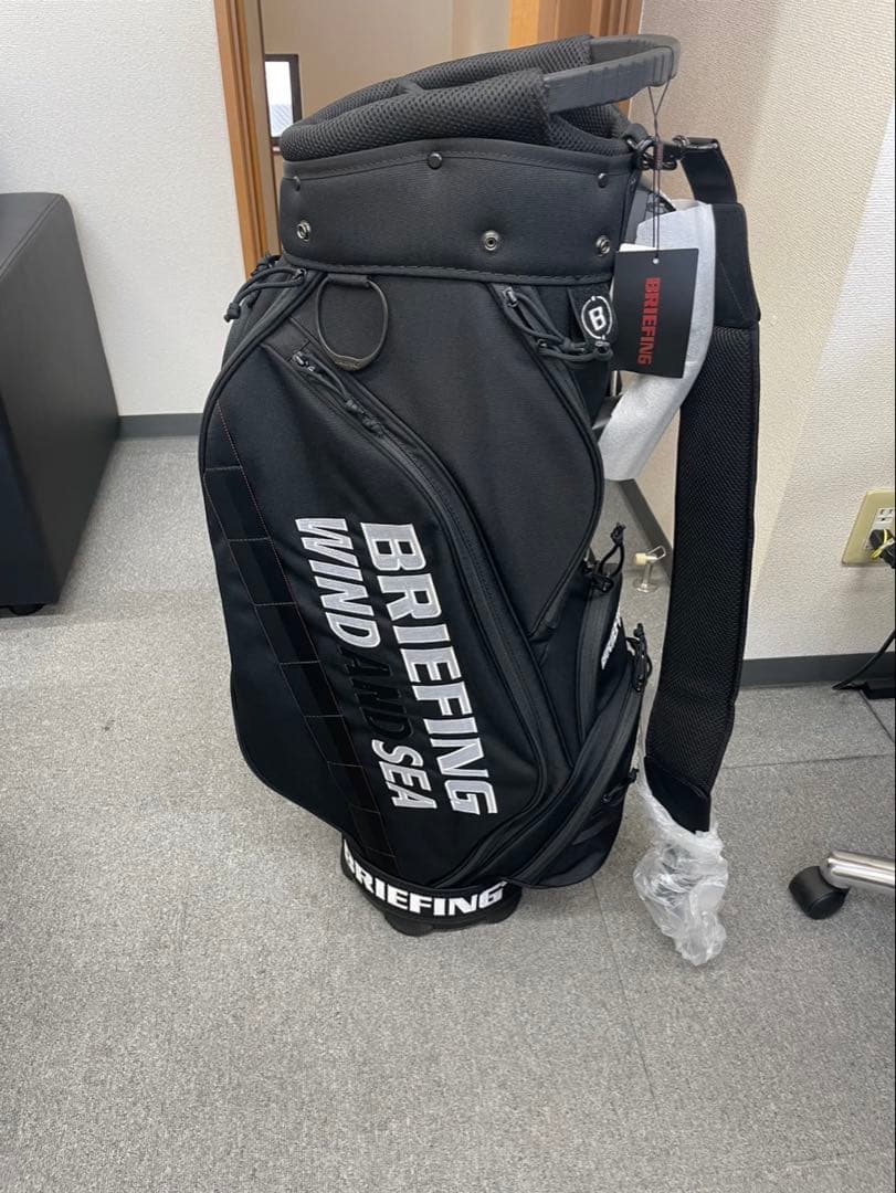 BRIEFING　WINDANDSEA限定コラボキャディーバッグブラック未使用品