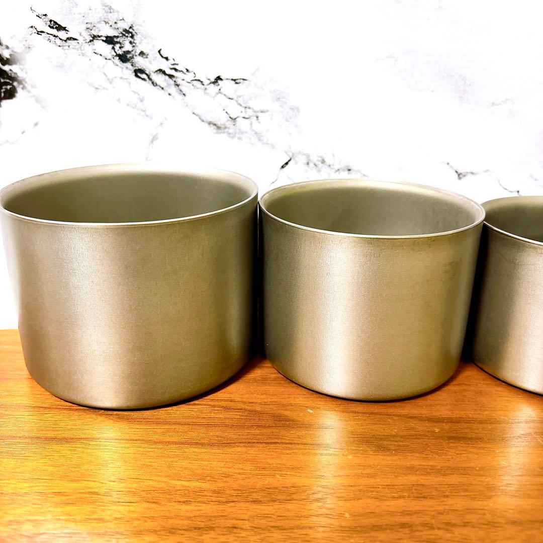 希少 廃盤品  peakスタッキングチタンマグ 雪峰 セット売り