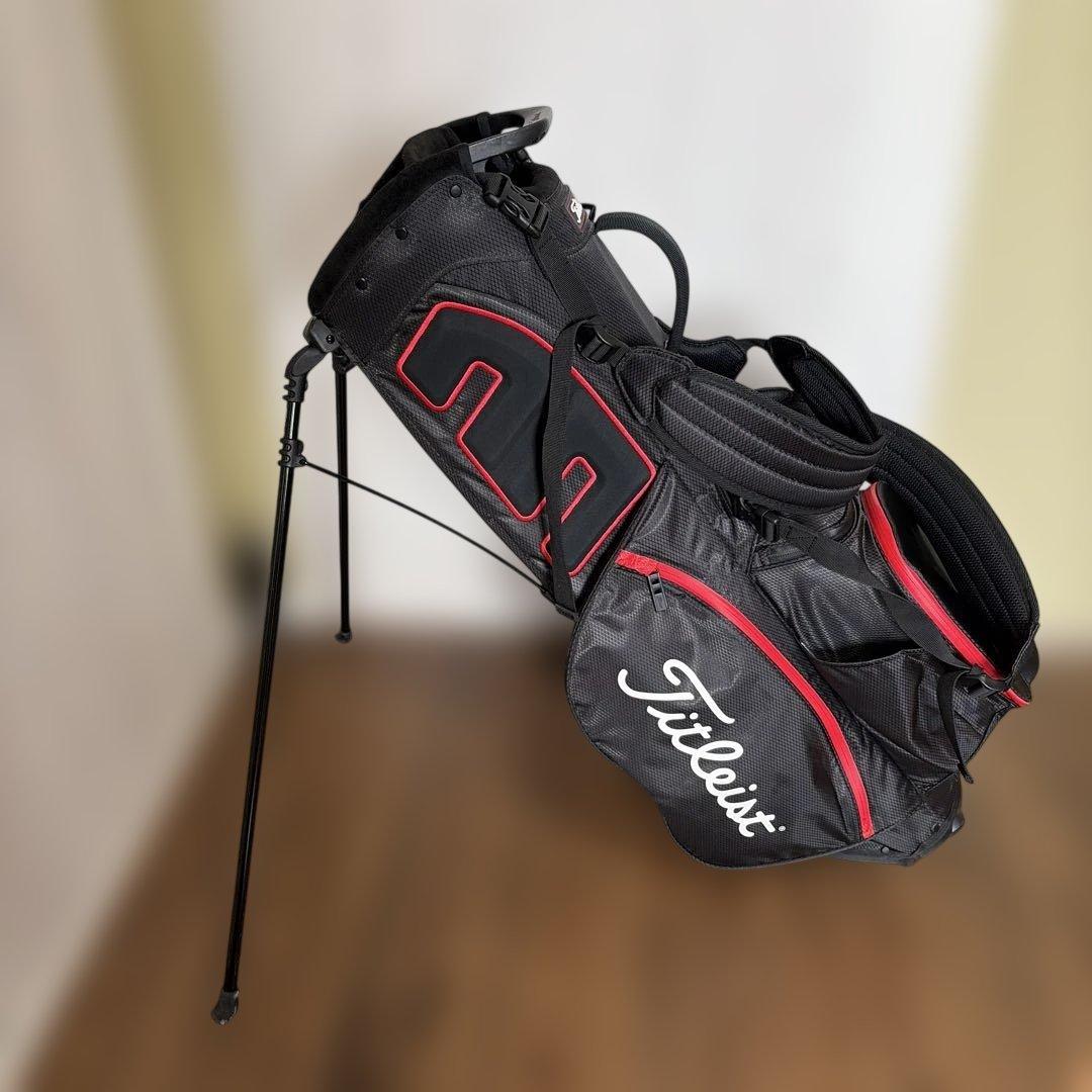 Titleist キャディバッグ 黒/赤 STADRY5