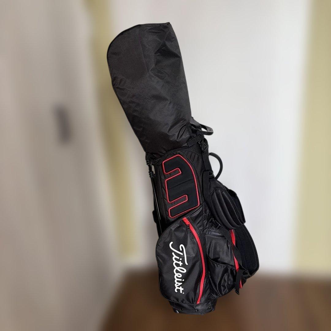 Titleist キャディバッグ 黒/赤 STADRY5