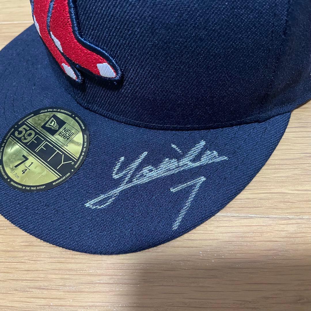 ボストン・レッドソックス 吉田正尚選手 直筆サイン ニューエラ キャップ