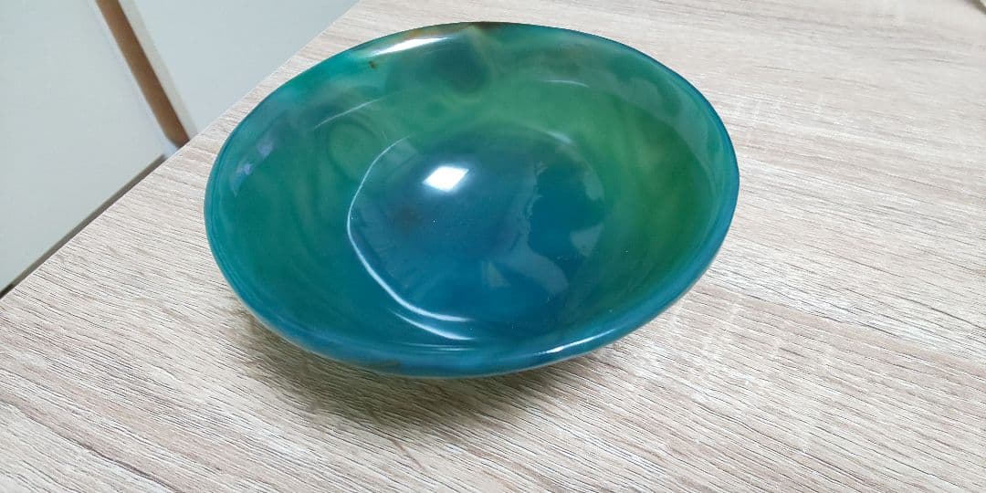 天然メノウ 緑瑪瑙椀 抹茶椀