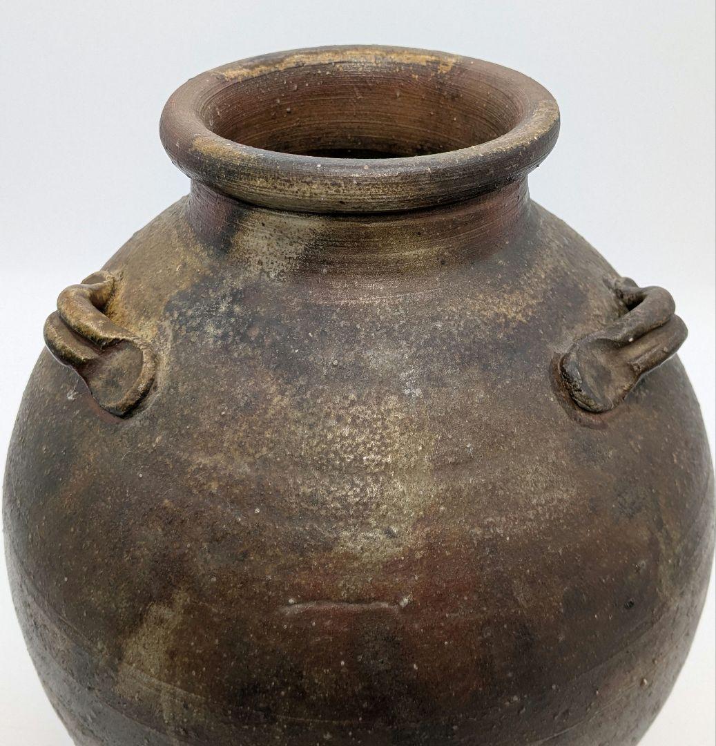 数乗威生 備前焼 三耳壺 三耳壷 花瓶 花器 花入 フラワーベース 花生 華道具