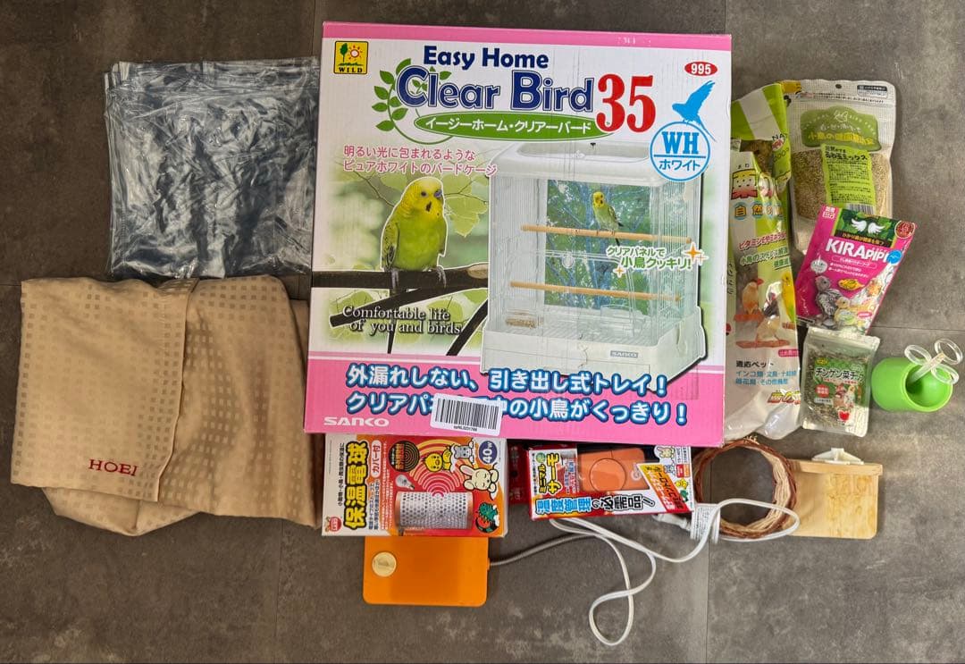 SANKO Clear Bird 35 ケージ　小鳥　飼育セット　文鳥　インコ