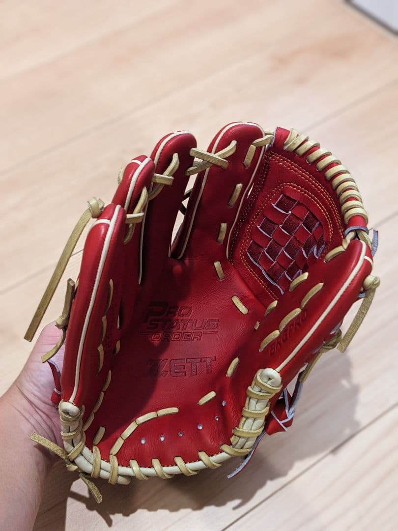 田中【未使用品】ZETT プロステイタス 軟式用オーダーグローブ