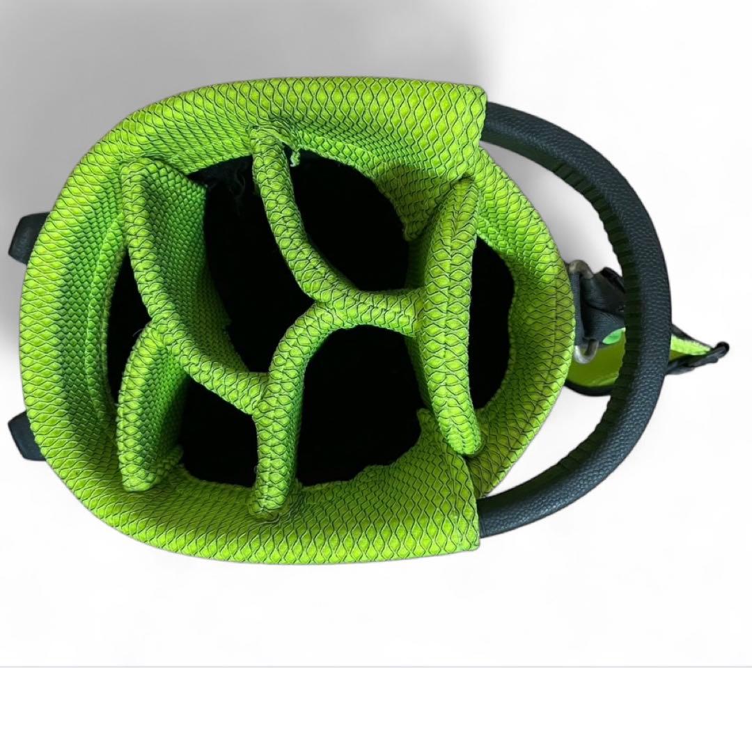 リヴィエラ キャディバッグ ゴルフバッグ 6分割 緑色 軽量