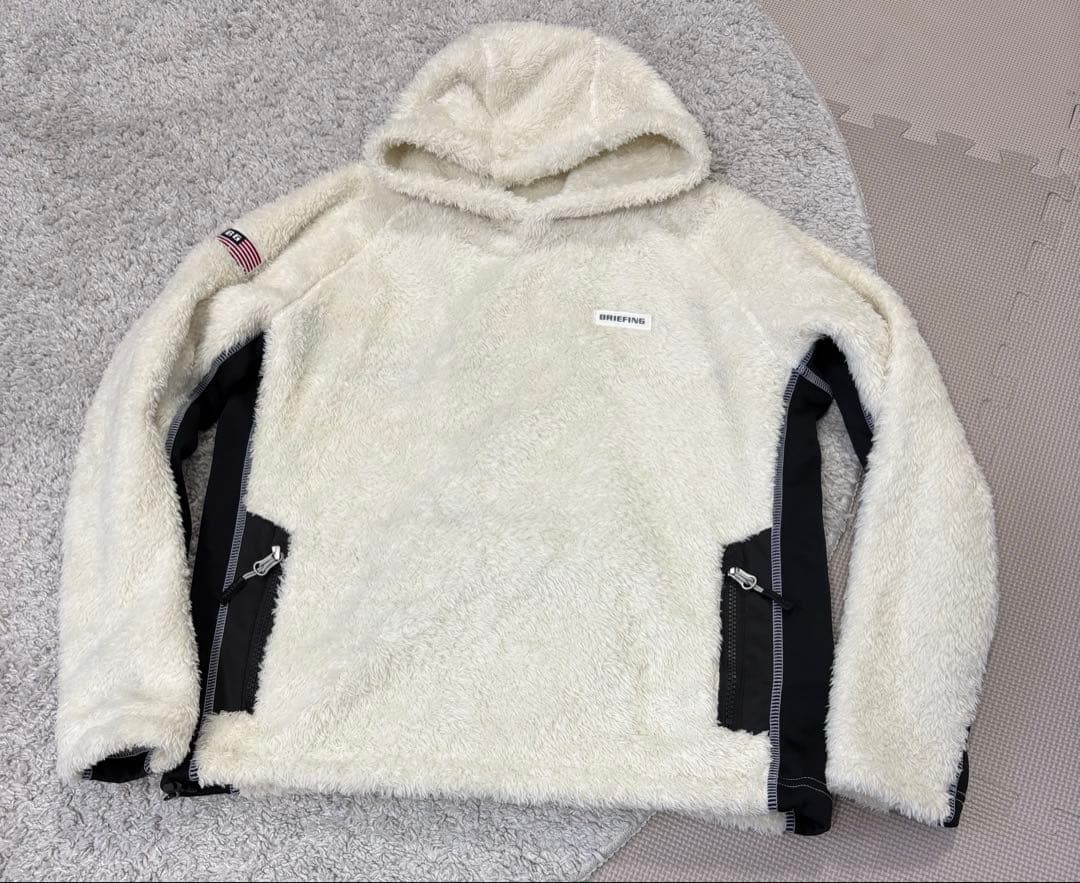 BRIEFING GOLF FLEECE HOODIE フリース パーカー　ボア
