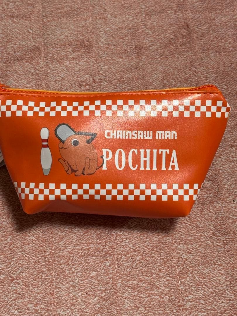 ラウンドワン限定‼️チェンソーマン コラボグッズ ポーチ & クリアファイル