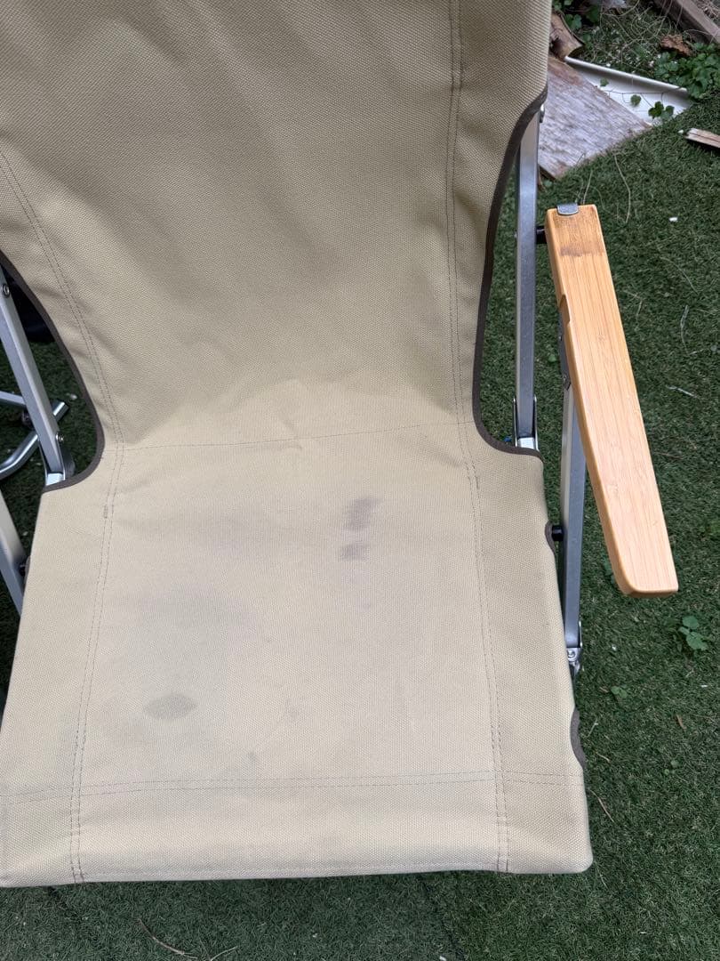 スノーピーク ローチェア30 2脚セット　竹集成材アーム 折りたたみ　キャンプ