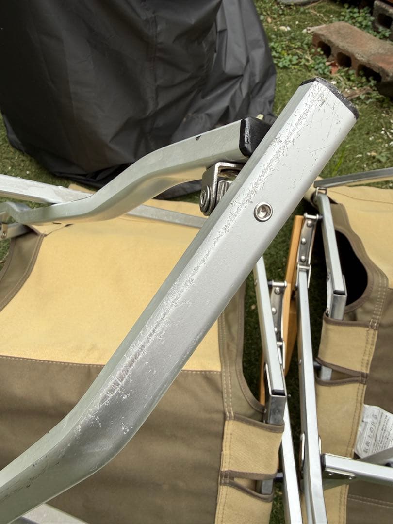 スノーピーク ローチェア30 2脚セット　竹集成材アーム 折りたたみ　キャンプ