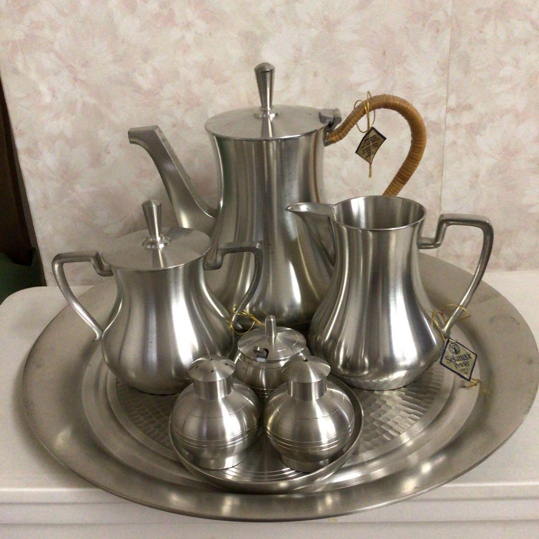 セランゴールピューター　97％　飲茶セット　アンティーク！
