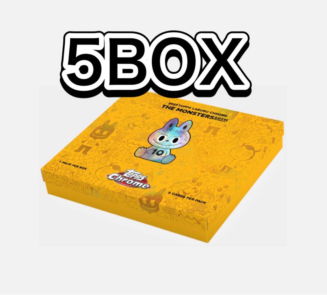 2025 Topps Chrome Labubu ラブブ カード 5BOX