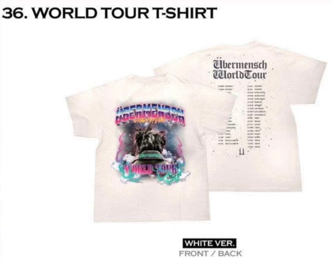 即発送可能　G-DRAGONワールドツアー Tシャツ ホワイト